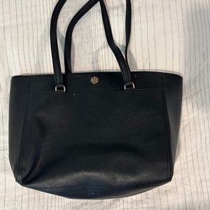 Tory Burch Black Leather Tote